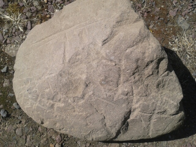 pétroglyphe ou pierre marquée